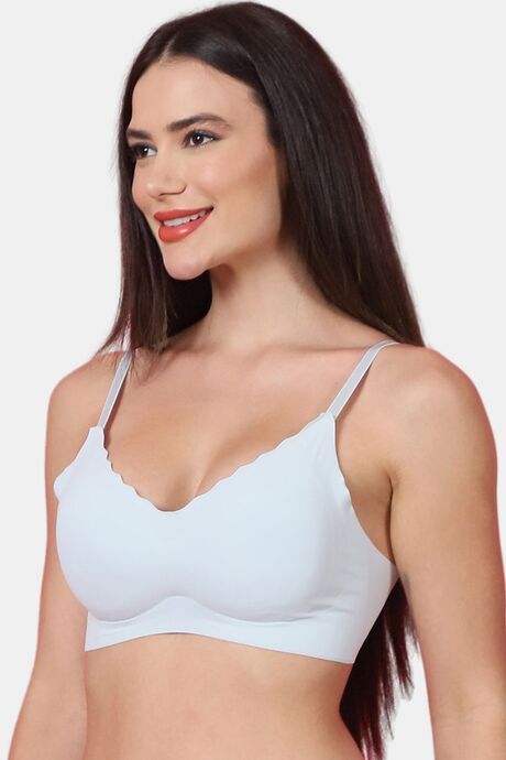 PrettyCat Sexy Women Lightly Padded Soft Bralette Bra - Light Blue — image 2